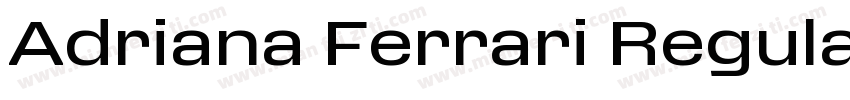 Adriana Ferrari Regular字体转换